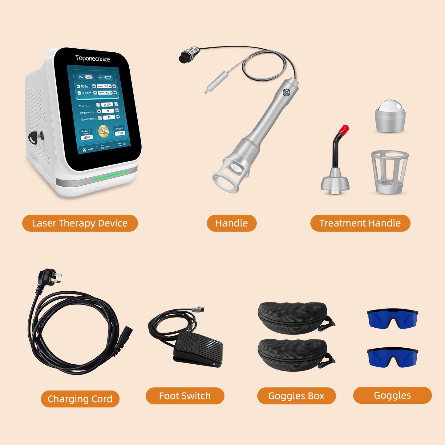 Class 4 Laser Therapy Device 30W High Intensity Laser for People and Dogs, Horses