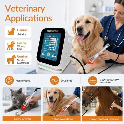 SupraCure Vet 45W Quad Class 4 Laser Device for Horses Equines Dogs -1