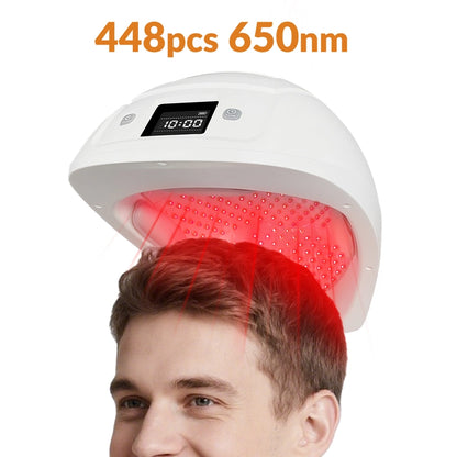 Toponechoice 650nm Laser Hair Growth Cap Red Light Therapy For Hair Loss Treatment