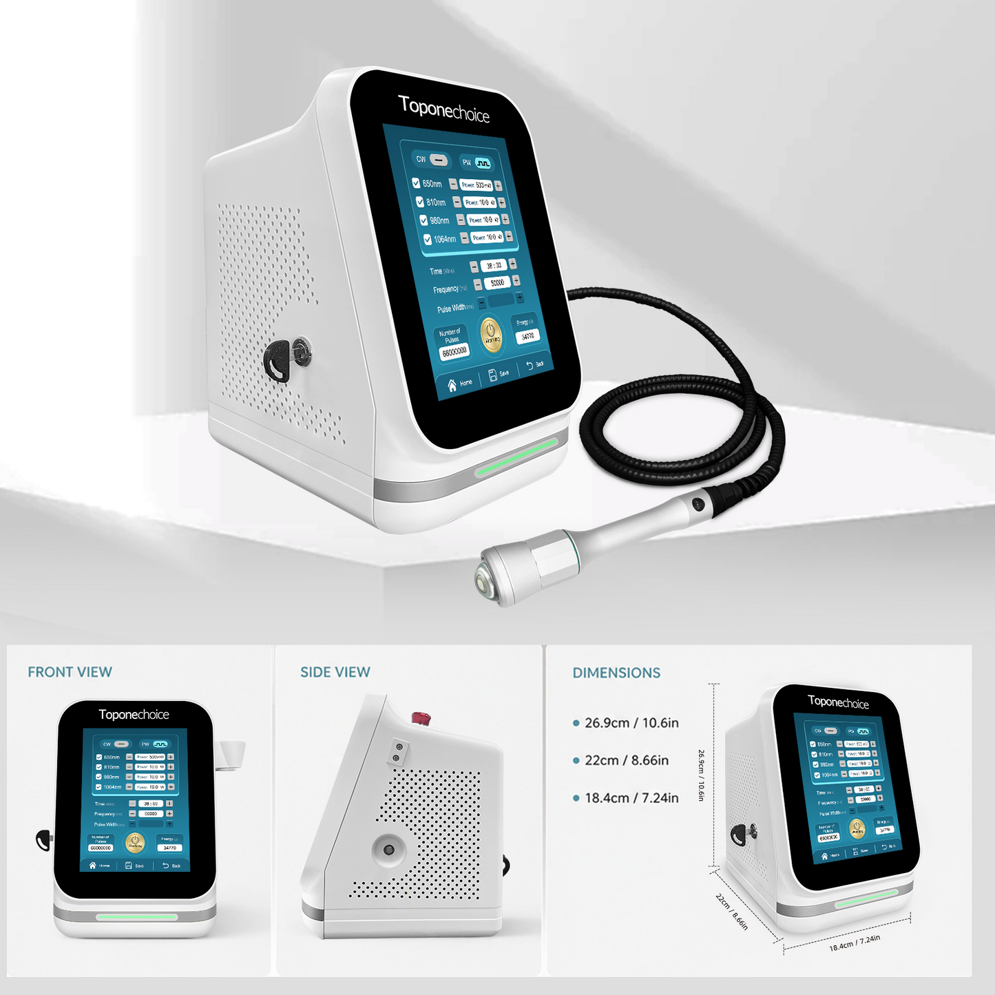SupraCure Rehab 45W Quad Class 4 Laser Device for Human Pain Relief & Rehabilitation Therapy -1