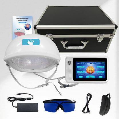 810nm 1070nm Brain Photobiomodulation Helmet for Brain Health 448 Diodes Treatment Wellness Helmet