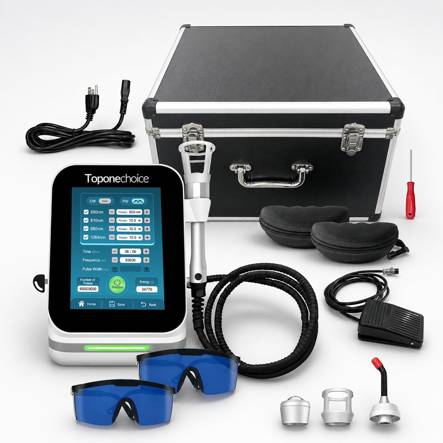 SupraCure Vet 45W Quad Class 4 Laser Device for Horses Equines Dogs -2