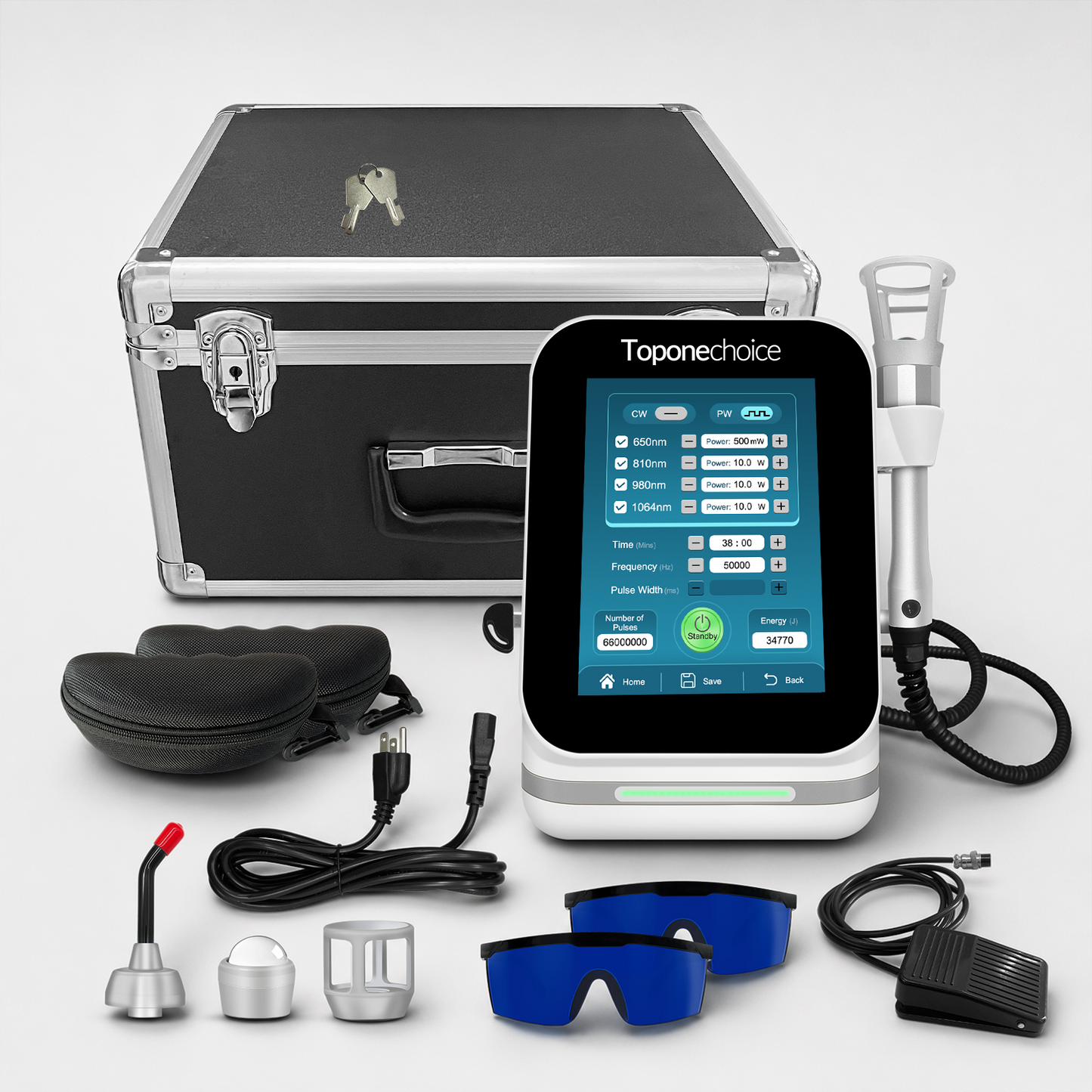 SupraCure Rehab 45W Quad Class 4 Laser Device for Human Pain Relief & Rehabilitation Therapy -1