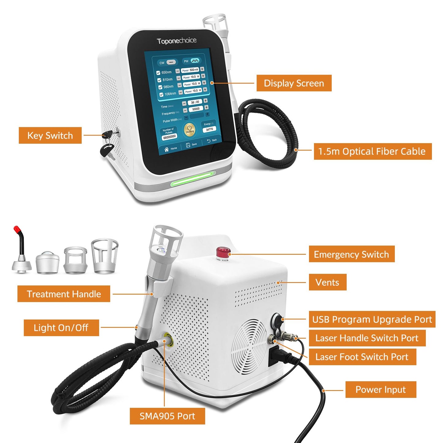 SupraCure Rehab 30W Tri Class 4 Laser Device for Human Pain Relief & Rehabilitation Therapy -1