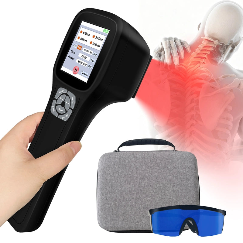 Touchscreen FourWave Laser Therapy Device for Pain 200-2500mW Adjustable