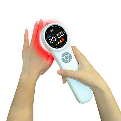 Toponechoice Cold Laser Therapy Device HHL02: 1760mW 980nm 808nm 650nm GaAlAs Class 3B Laser for Dogs, Horses, and People - Advanced Low-Level Laser (LLLT) for Pain Relief