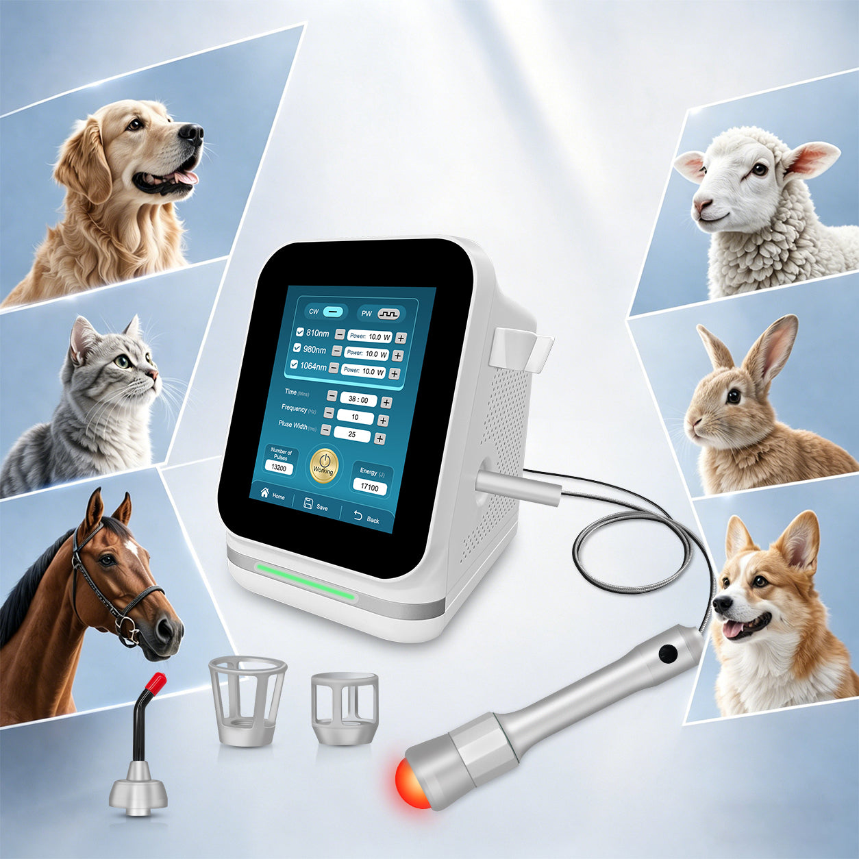 Toponechoice Class 4 Laser Therapy Device 15W 20W 30W 45W High Intensity Laser for People