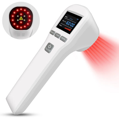 Handheld Laser Pain Treatment Device 880mW 650nm 880nm Red Light for Humans Pets Pain Relief