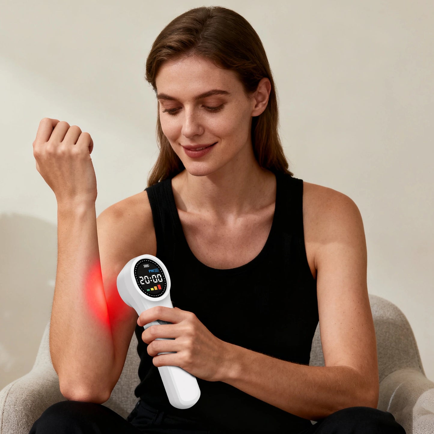 Toponechoice Cold Laser Therapy Device HHL02: 1760mW 980nm 808nm 650nm GaAlAs Class 3B Laser for Dogs, Horses, and People - Advanced Low-Level Laser (LLLT) for Pain Relief