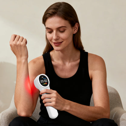 Toponechoice Cold Laser Therapy Device HHL02: 1760mW 980nm 808nm 650nm GaAlAs Class 3B Laser for Dogs, Horses, and People - Advanced Low-Level Laser (LLLT) for Pain Relief