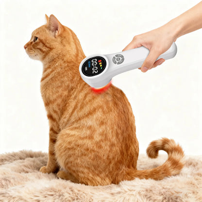 Toponechoice Cold Laser Therapy Device HHL02: 1760mW 980nm 808nm 650nm GaAlAs Class 3B Laser for Dogs, Horses, and People - Advanced Low-Level Laser (LLLT) for Pain Relief