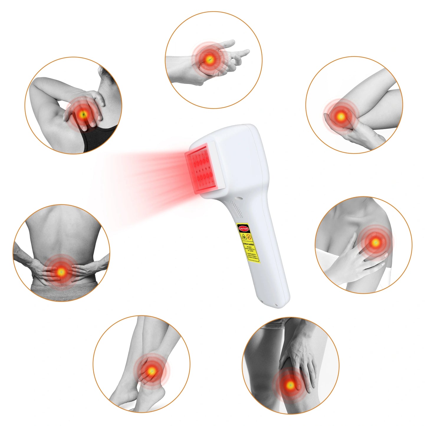 Touchscreen FourWave Laser Therapy Device for Pain 200-2500mW Adjustable