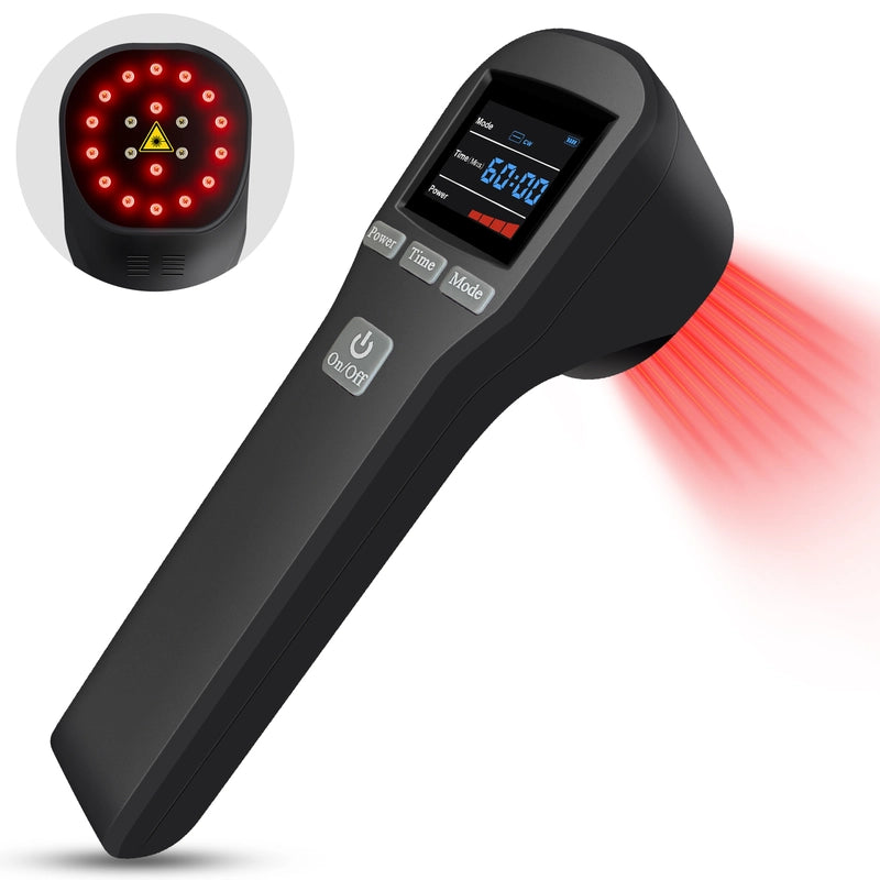 Handheld Laser Pain Treatment Device 880mW 650nm 880nm Red Light for Humans Pets Pain Relief