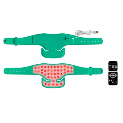 Red Light Therapy Neck Device for Pain Relief, 660nm/850nm/940nm Near Infrared LED Wrap for Muscle Tension, Stiff Neck & Joints, Hands-Free Home Use