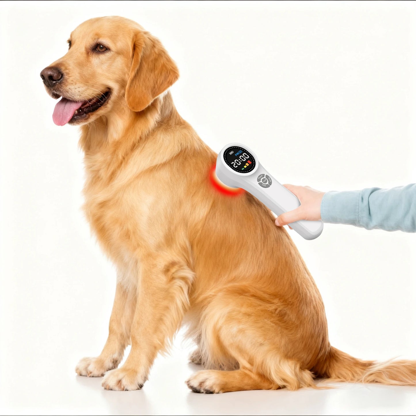 Toponechoice Cold Laser Therapy Device HHL02: 1760mW 980nm 808nm 650nm GaAlAs Class 3B Laser for Dogs, Horses, and People - Advanced Low-Level Laser (LLLT) for Pain Relief