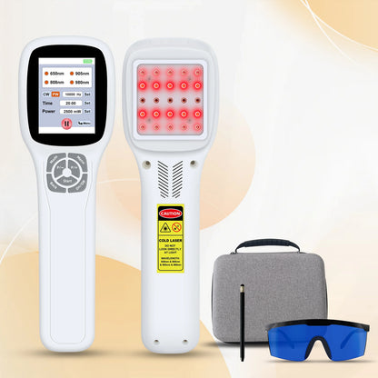 Touchscreen FourWave Laser Therapy Device for Pain 200-2500mW Adjustable
