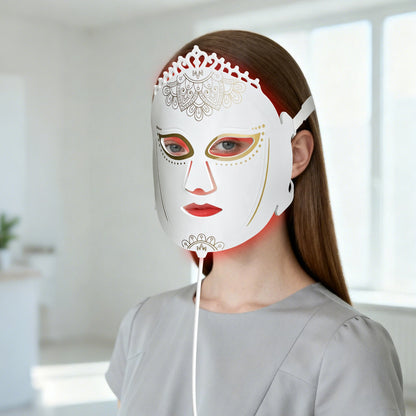 LED Red and Near-Infrared Light Therapy Face Mask for wrinkle, anti-aging