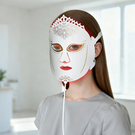 LED Red and Near-Infrared Light Therapy Face Mask for wrinkle, anti-aging