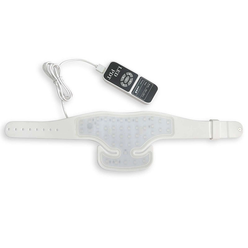 Red Light Therapy Neck Device for Pain Relief, 660nm/850nm/940nm Near Infrared LED Wrap for Muscle Tension, Stiff Neck & Joints, Hands-Free Home Use