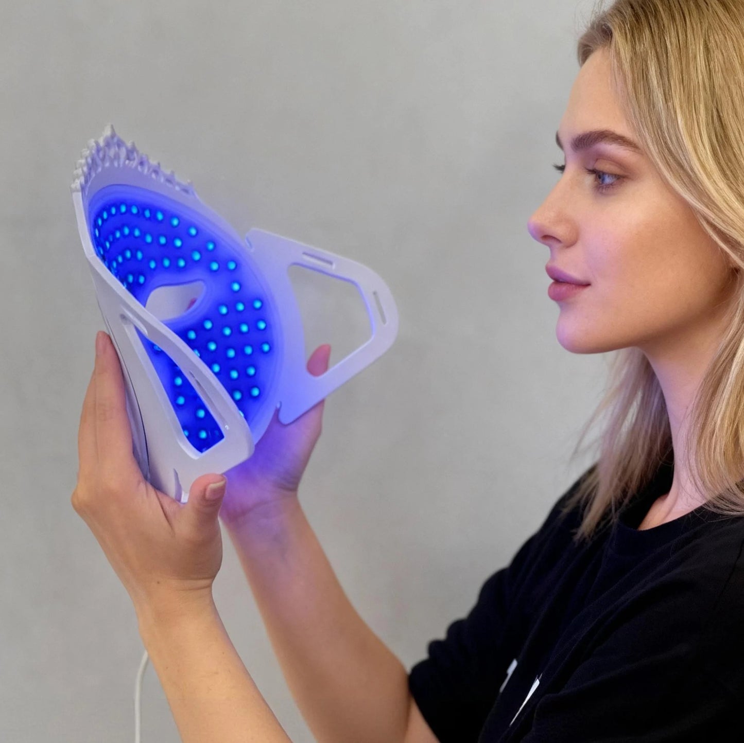 LED Red and Near-Infrared Light Therapy Face Mask for wrinkle, anti-aging