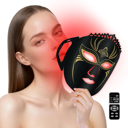 LED Red and Near-Infrared Light Therapy Face Mask for wrinkle, anti-aging