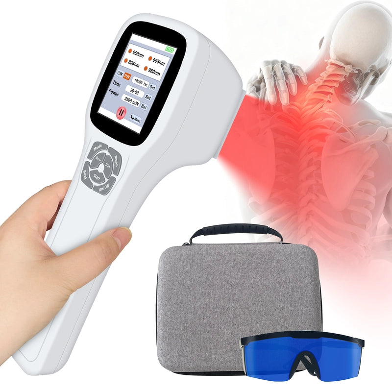 Touchscreen FourWave Laser Therapy Device for Pain 200-2500mW Adjustable