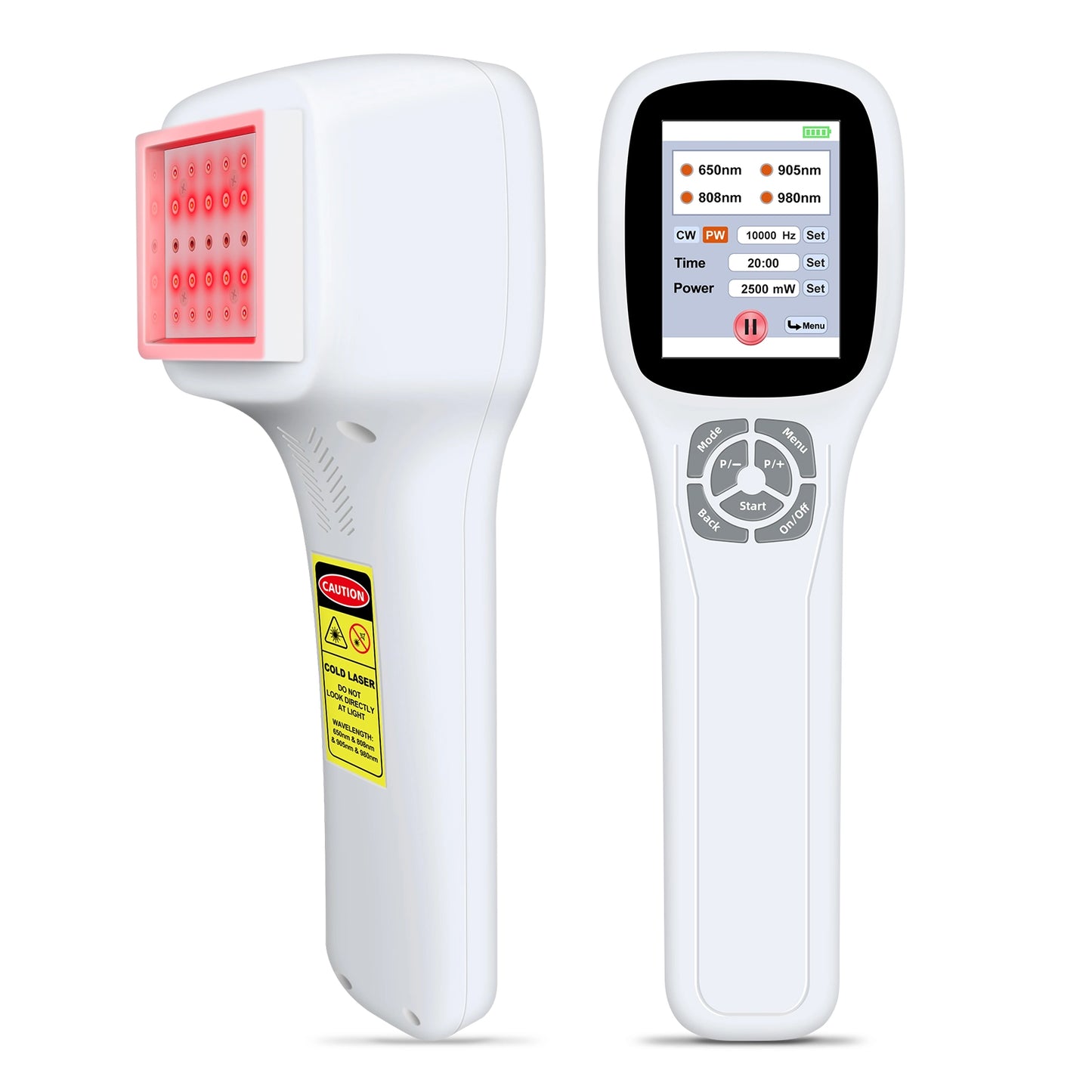 Touchscreen FourWave Laser Therapy Device for Pain 200-2500mW Adjustable