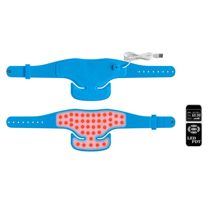 Red Light Therapy Neck Device for Pain Relief, 660nm/850nm/940nm Near Infrared LED Wrap for Muscle Tension, Stiff Neck & Joints, Hands-Free Home Use