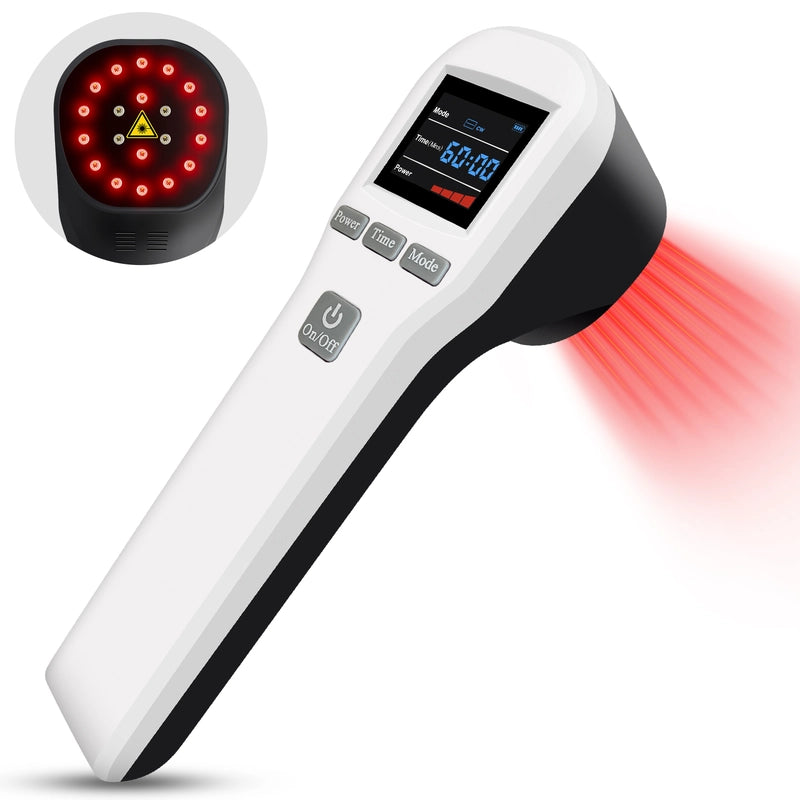Handheld Laser Pain Treatment Device 880mW 650nm 880nm Red Light for Humans Pets Pain Relief
