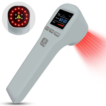 Handheld Laser Pain Treatment Device 880mW 650nm 880nm Red Light for Humans Pets Pain Relief