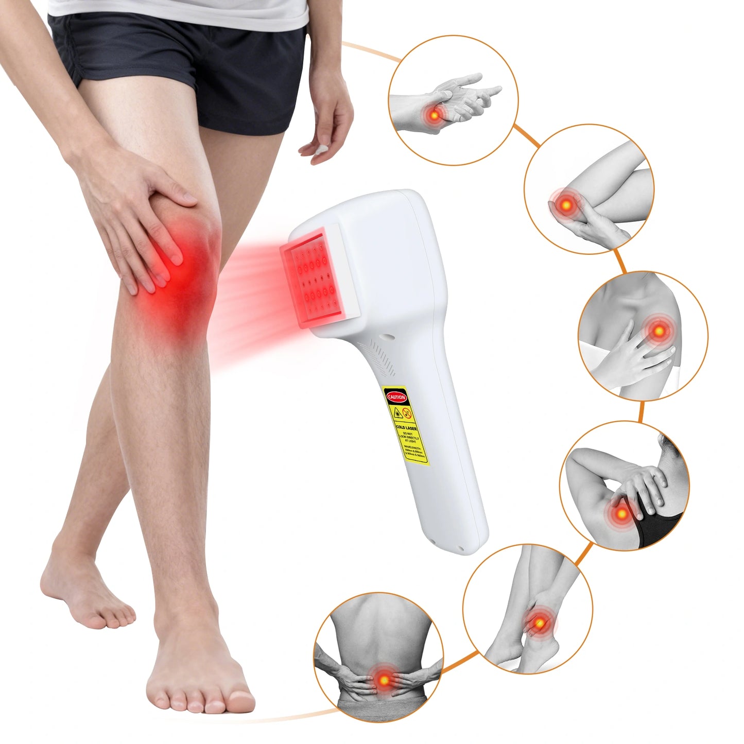 Touchscreen FourWave Laser Therapy Device for Pain 200-2500mW Adjustable